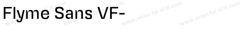 Flyme Sans VF字体转换